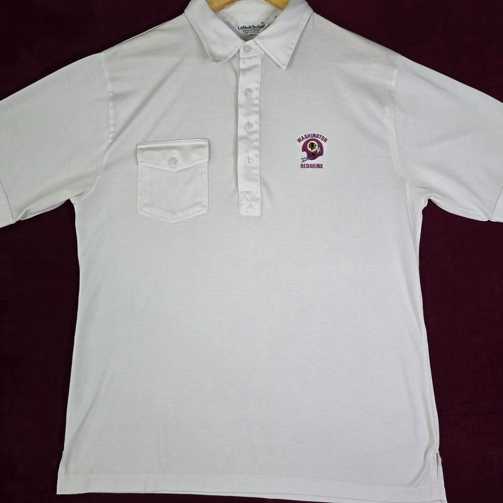 Vintage Washington Redskins NFC Champions Golf Polo Shirt Mens XL‎ White